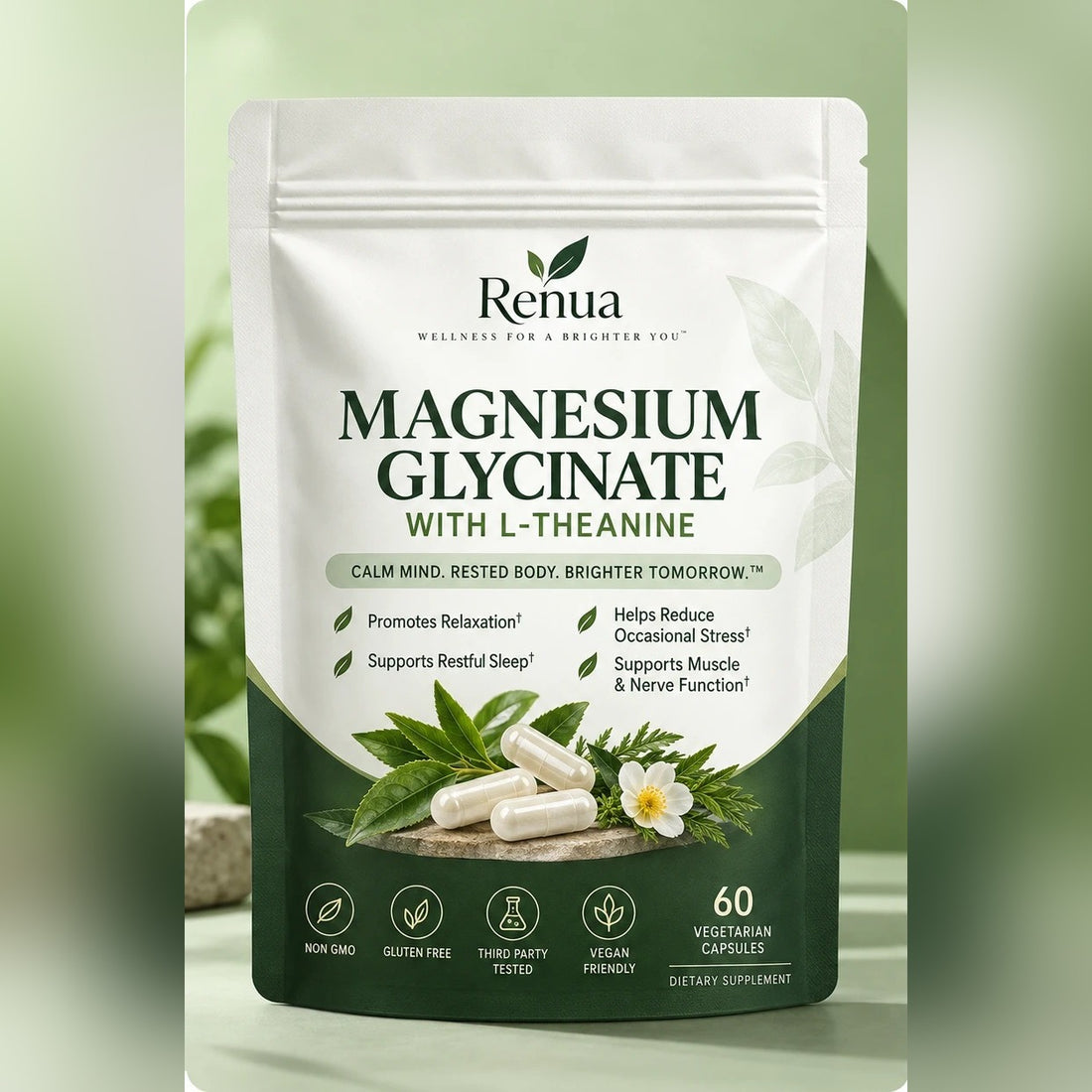 Renua Magnesium Glycinate with L-Theanine